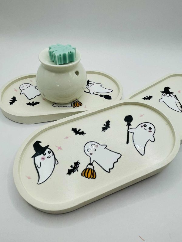 "Boo" a cuki szellem - kerámia tálca