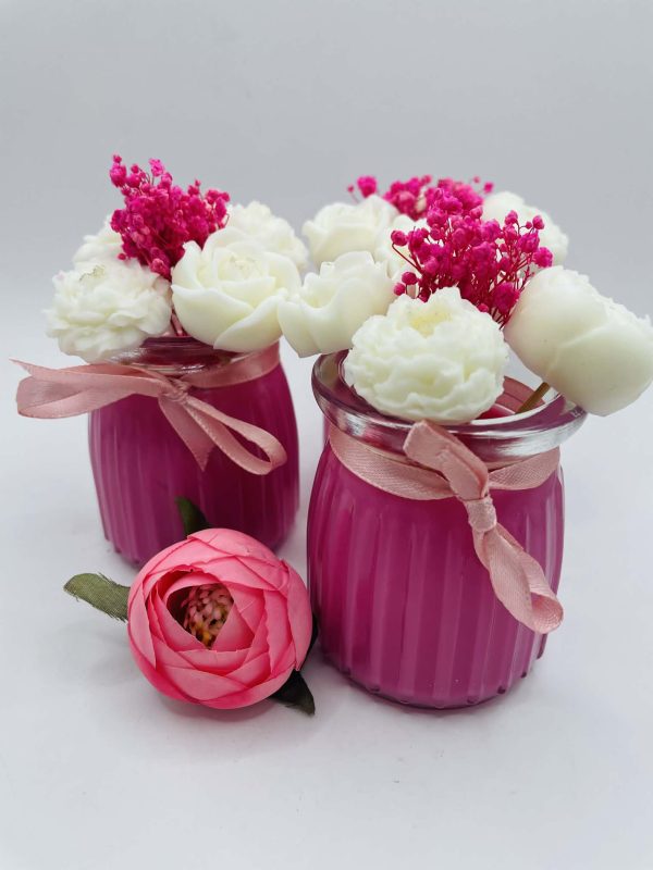 La Vie illatgyertya illatviasz virágokkal