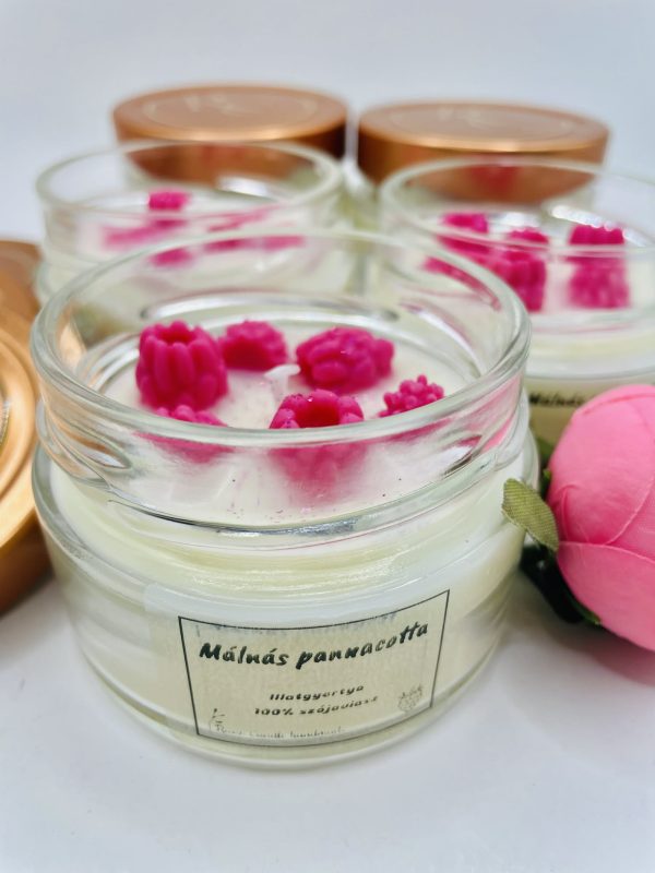 Málnás pannacotta illatgyertya