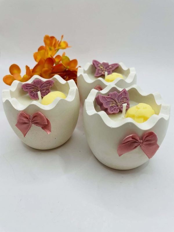 Húsvéti kerámia tojás illatgyertya