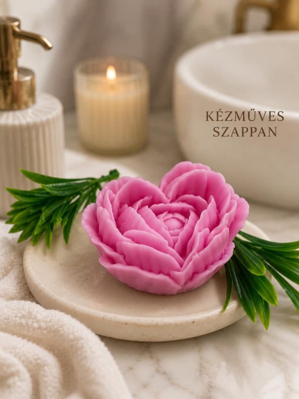 Bazsarózsa dekorszappan - parfüm illatú